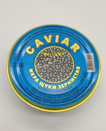 Фото Икра щуки зернистая пастеризованная в ст/банке 113гр (черная)