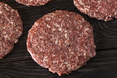 Превью Котлета для бургера из мяса страуса(упак. 4шт)