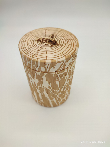 Фото Бочонок для меда (пенечек) 0,5л