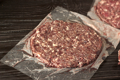 Превью Котлета для бургера из мяса страуса(упак. 4шт)