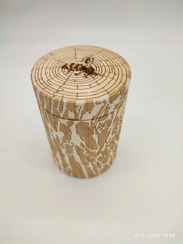 Фото Мёд диких медоносов Вятский 500гр Пенечек (подарочная упаковка)