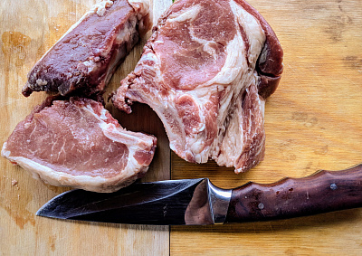 Превью Корейка вольерного кабана на кости