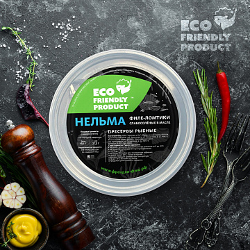 Фото Нельма филе-ломтики слабой соли в масле 200гр