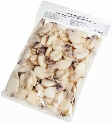 Фото Каракатица целая молодая очищенная замороженная 40/60